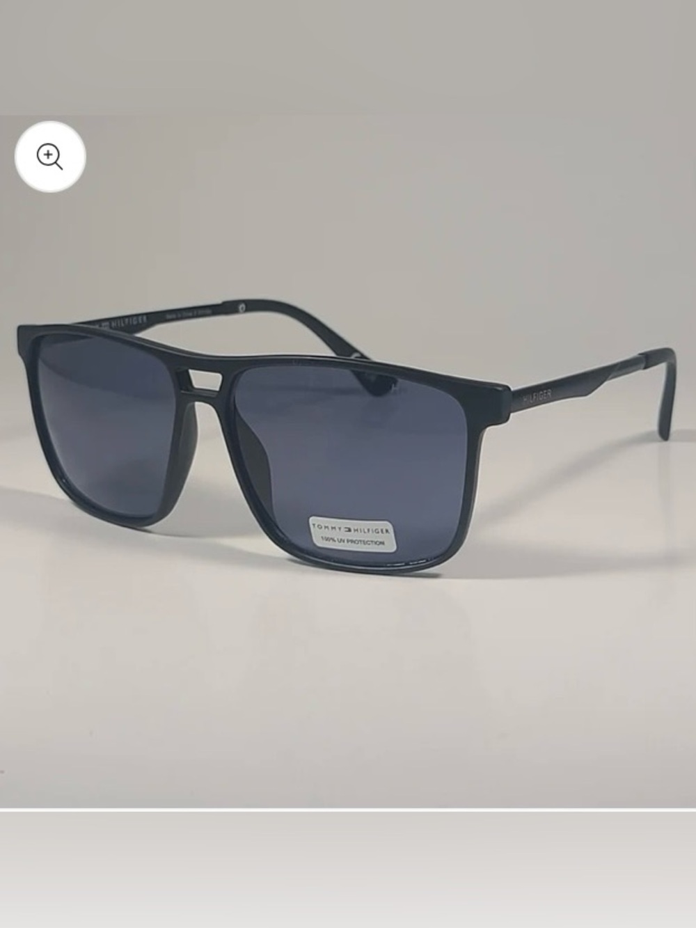 Tommy Hilfiger MP OM658 Rectangular Sunglasses Matte Black Frame & Gray Lens